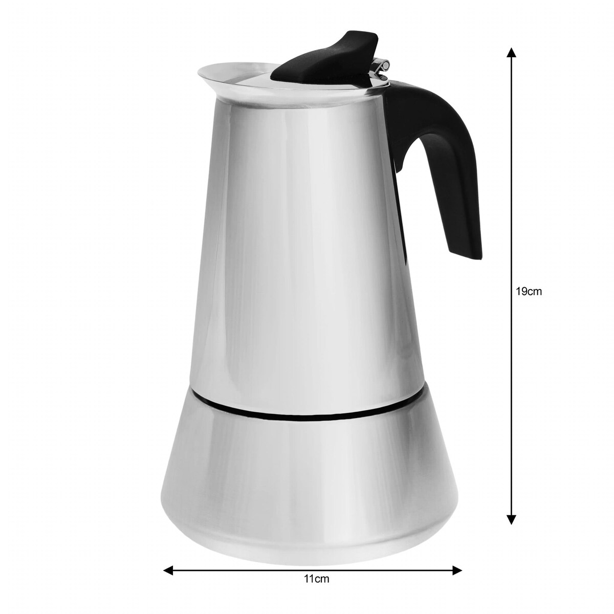 Kawiarka stalowa espresso indukcja KINGHOFF 300ml 6 filiżanek