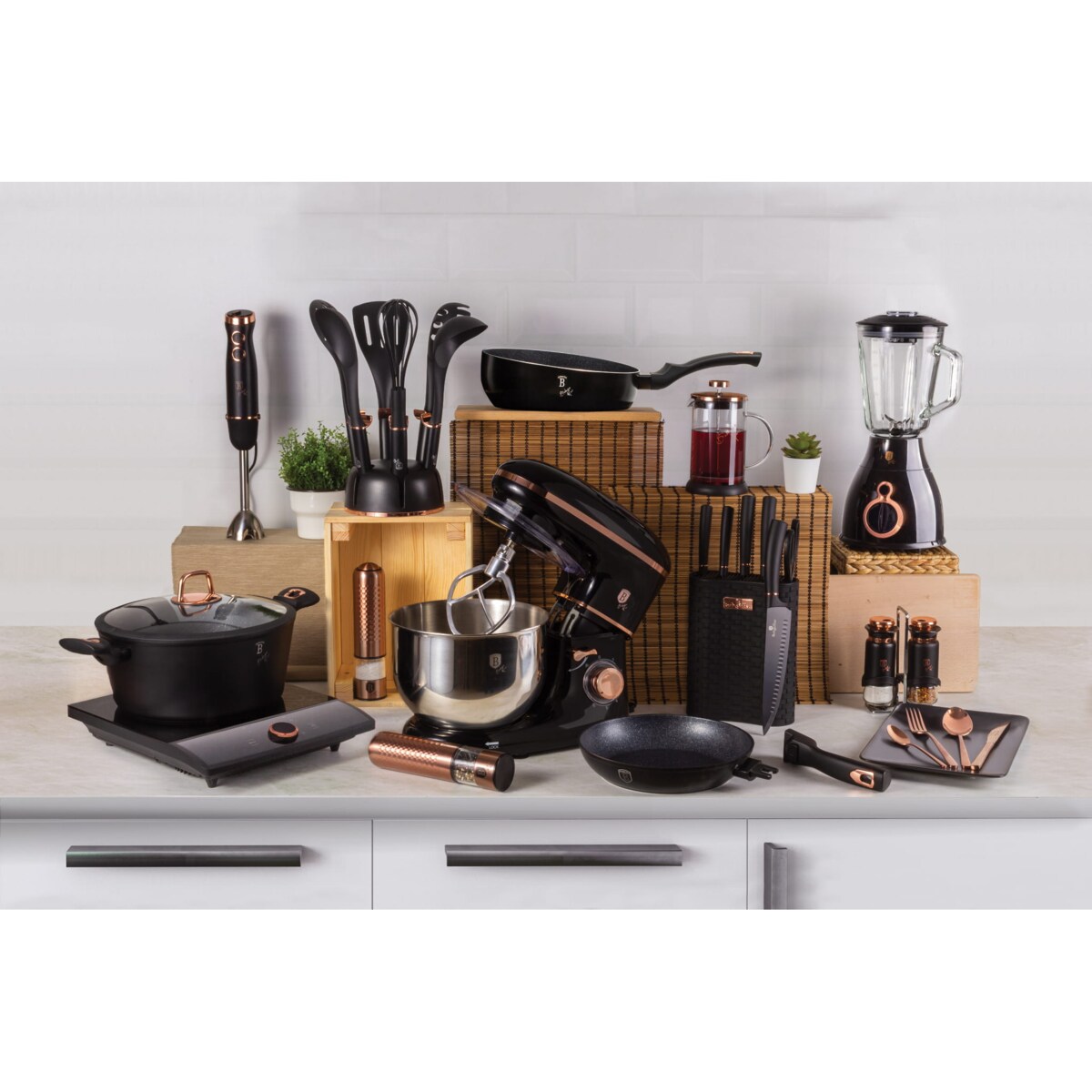 Zestaw patelni marmurowych z patelnią grillową Berlinger Haus BH-6156