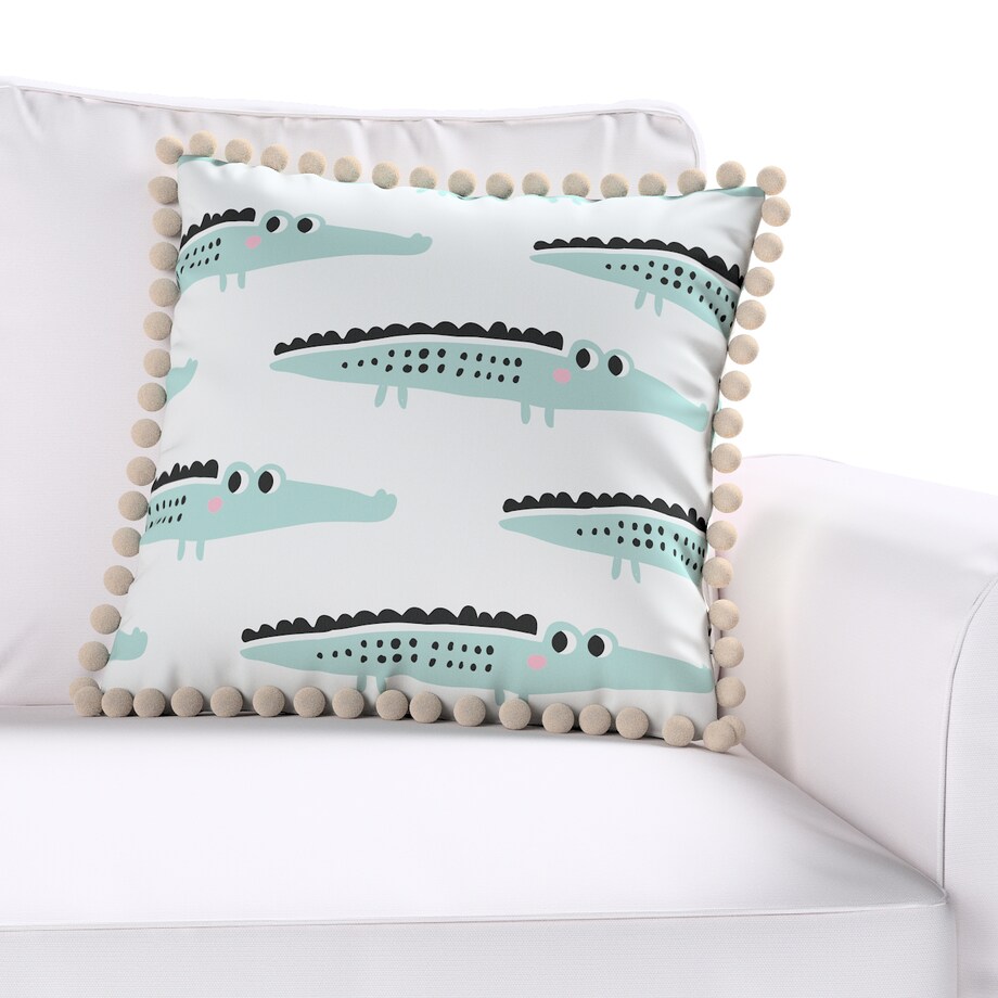 Poszewka Daisy 45x45 ecru-zielony