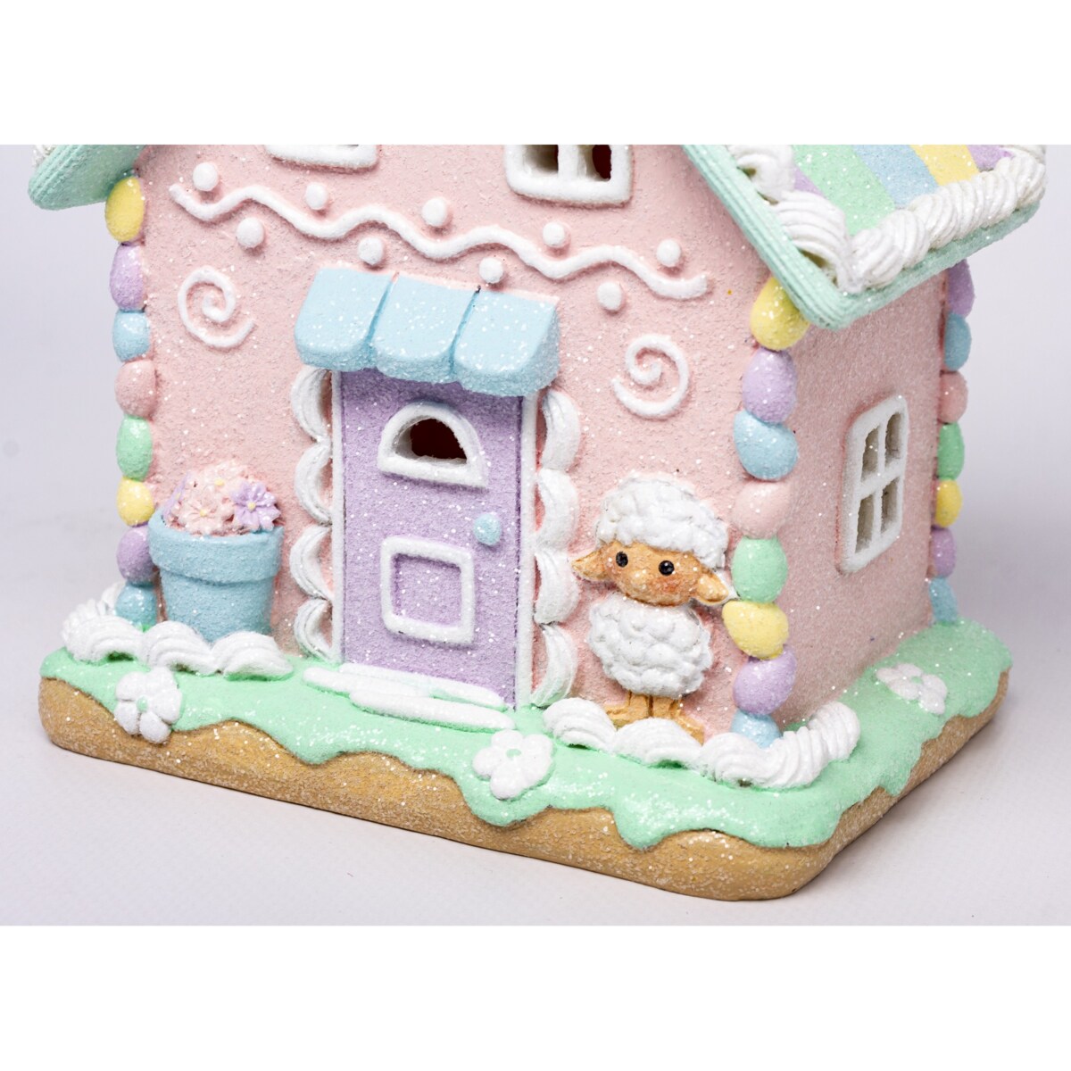 Dekoracja - wielkanocny domek LED 16x13x10 cm  PASQUA