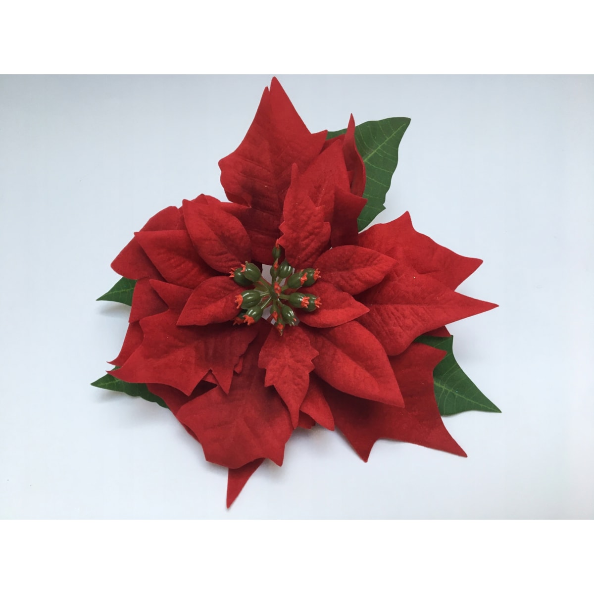 GWIAZDA WELUROWA duża poinsecja BETLEJEMSKA CZERWONA jak żywa na bukiet