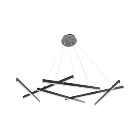 Lampa wisząca LED metalowa czarna KANDRA