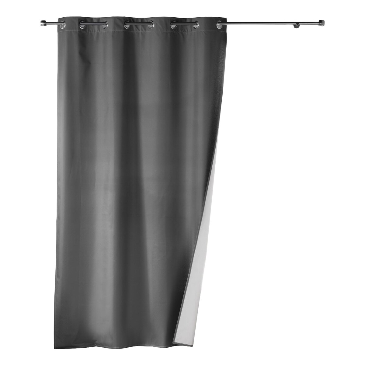 Zasłona na przelotkach ICEMOUNT CHARCOAL GREY, 140 x 260 cm, termoizolacyjna