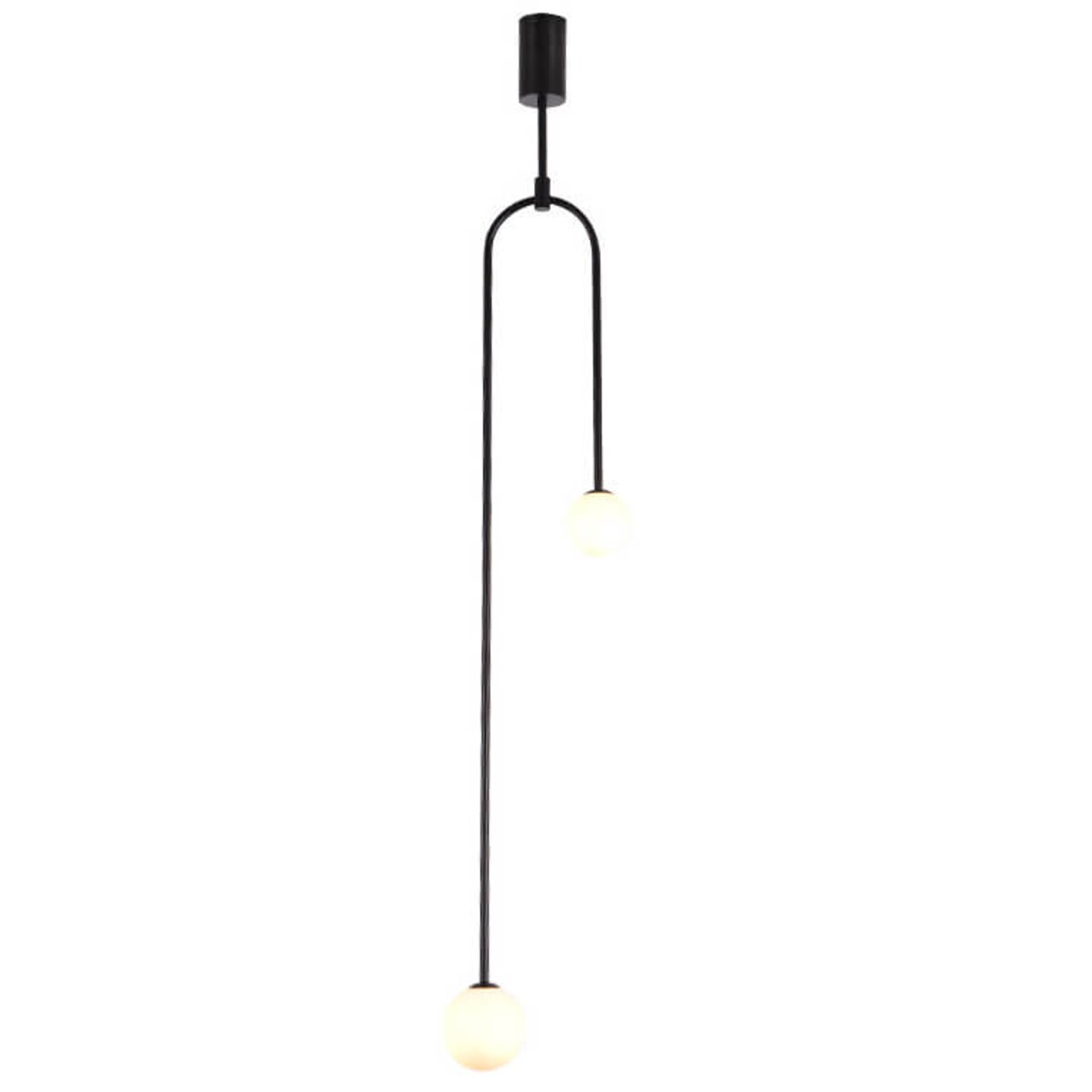 Wisząca lampa loftowa Loop ST-8928S black Step szklane kule nad stół czarna