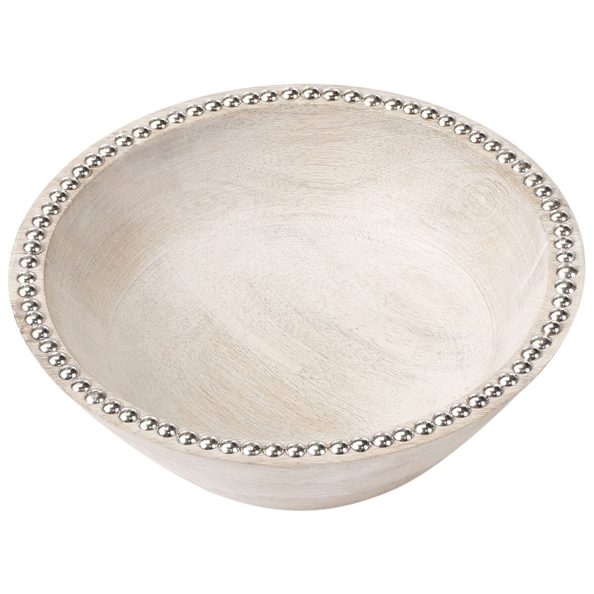 Zestaw 2 mis dekoracyjnych LUXOR Drewno mango Jasnobrązowy