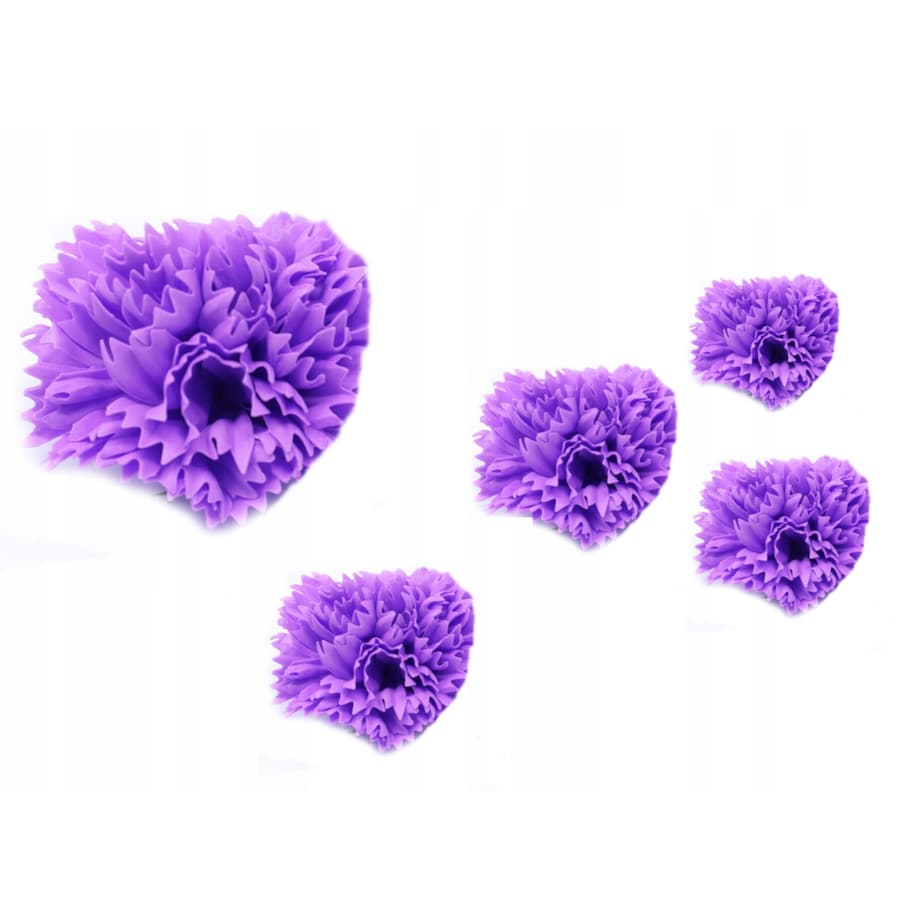 LAWENDOWY kwiat goździk na prezent bukiet BOX upominek pani święta 5szt