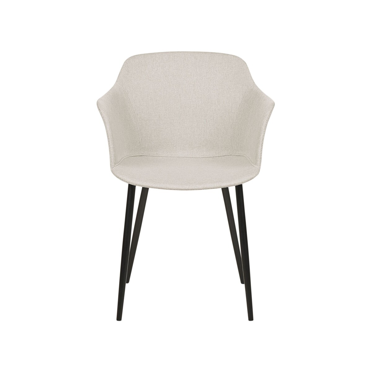 Zestaw 2 krzeseł jasnobeżowy ELIM