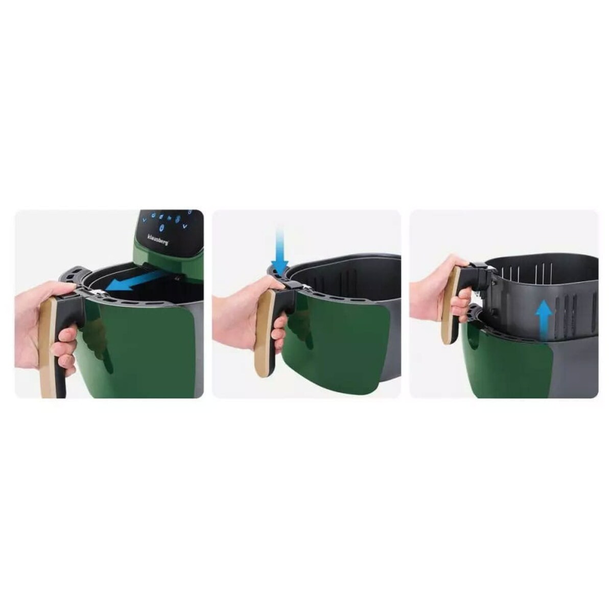 Frytownica beztłuszczowa zielona 7.7L 1800W frytkownica KLAUSBERG Air Fryer