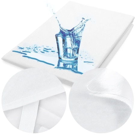 Ochraniacz na materac wodoodporny, rozmiar 140x200 Jason kolor biały