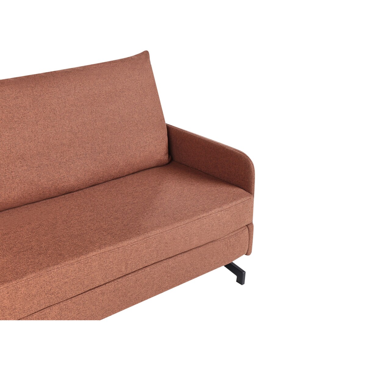 Sofa rozkładana BELFAST Czerwony Tkanina