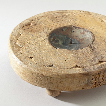 Podstawka na świecę Rustic Flame 15 cm, 15x15x7 cm