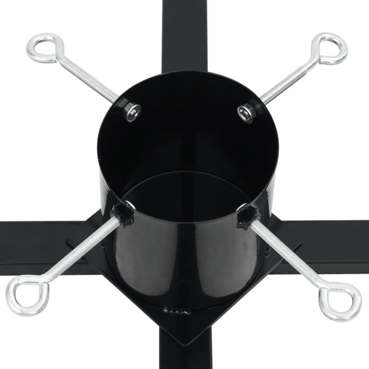 vidaXL Stojak pod choinkę, czarny, 61x61x15,5 cm