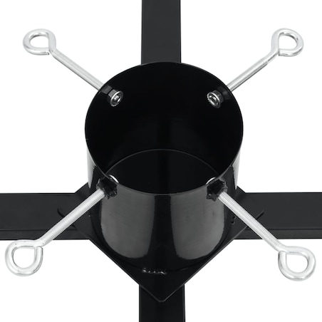 vidaXL Stojak pod choinkę, czarny, 61x61x15,5 cm