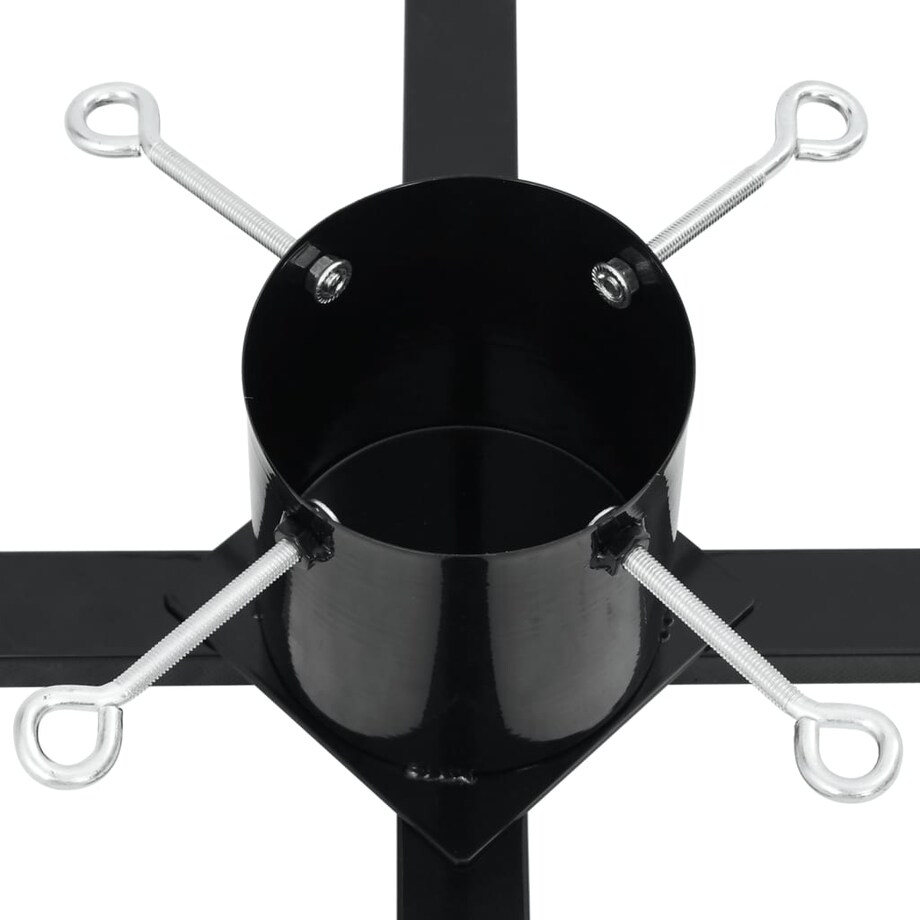 vidaXL Stojak pod choinkę, czarny, 61x61x15,5 cm