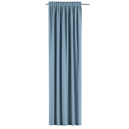 Zasłona na kanale z grzywką 1 szt. 130x260 niebieski