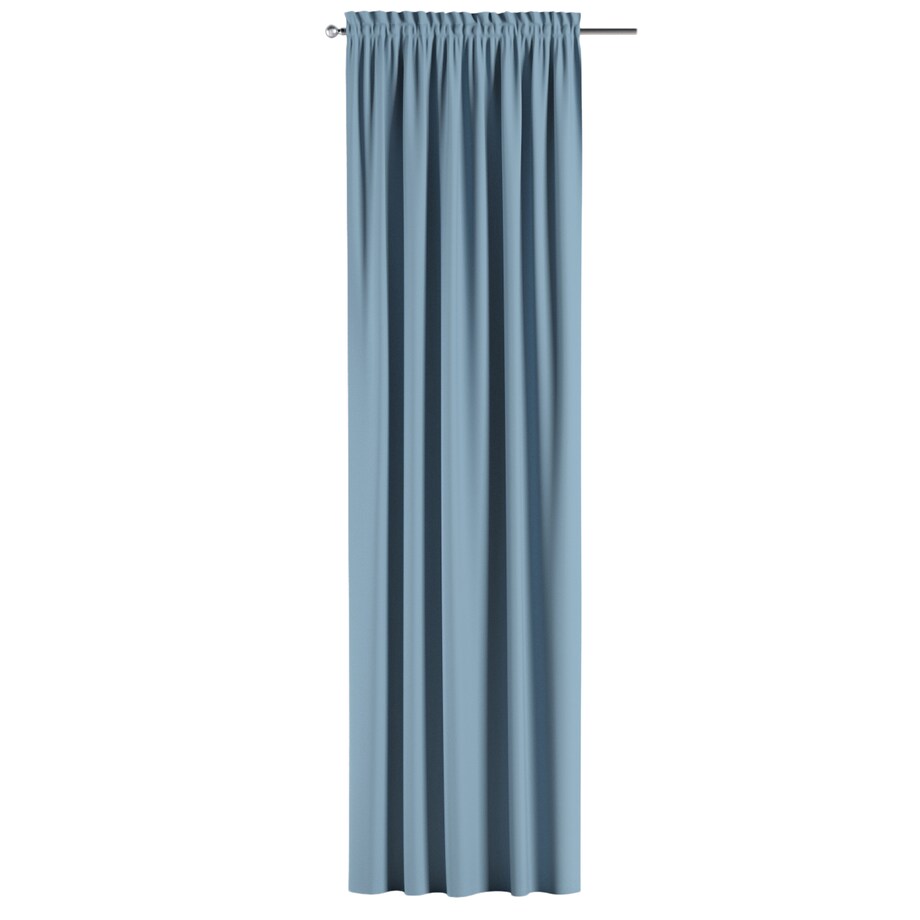 Zasłona na kanale z grzywką 1 szt. 130x260 niebieski