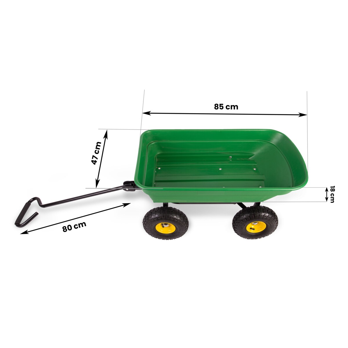 Wózek ogrodowy taczka wywrotka 52L 200kg Humberg HR-870