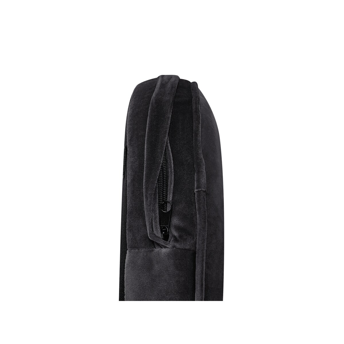 Fotel welurowy czarny TROMSO