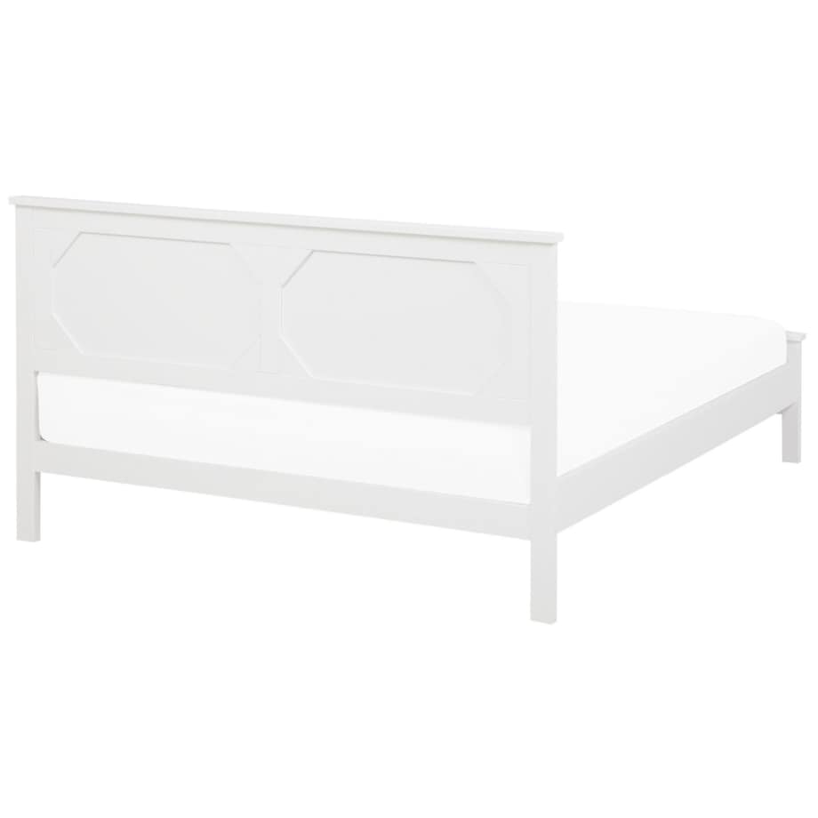 Łóżko drewniane 180 x 200 cm białe OLIVET