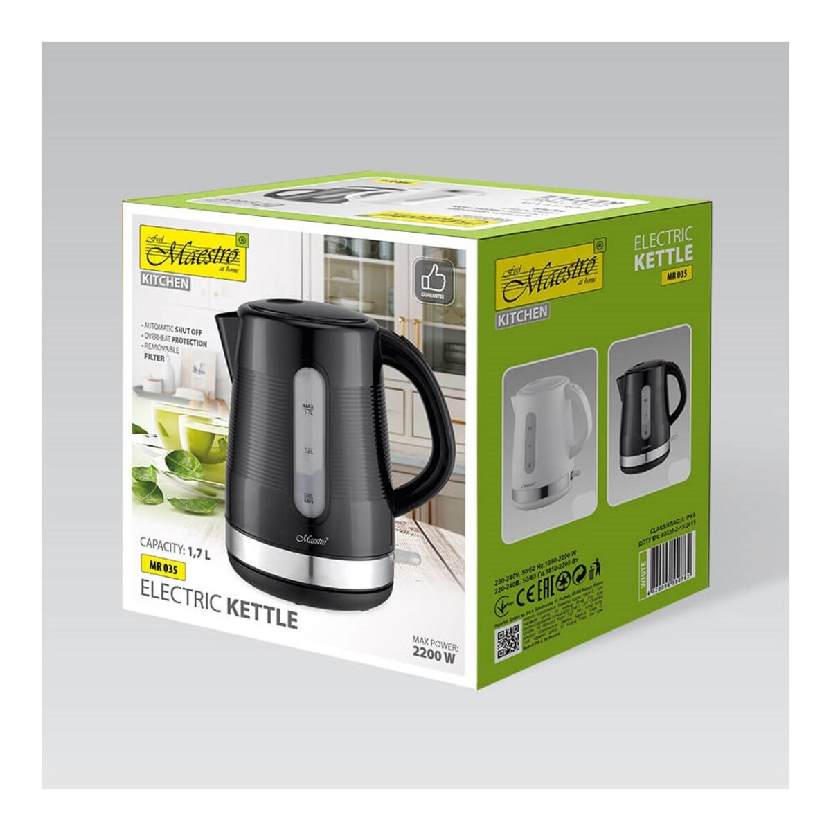 Maestro czajnik elektryczny MR035BLACK