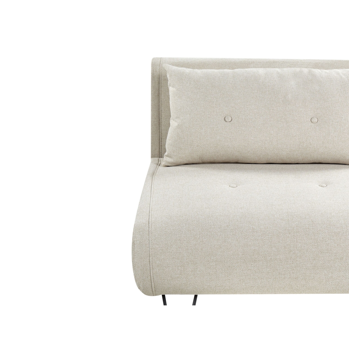 Sofa rozkładana jednoosobowa VESTFOLD Jasnobeżowy