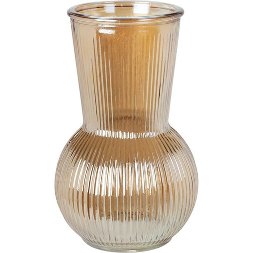 Wazon szklany ryflowany, 20 cm