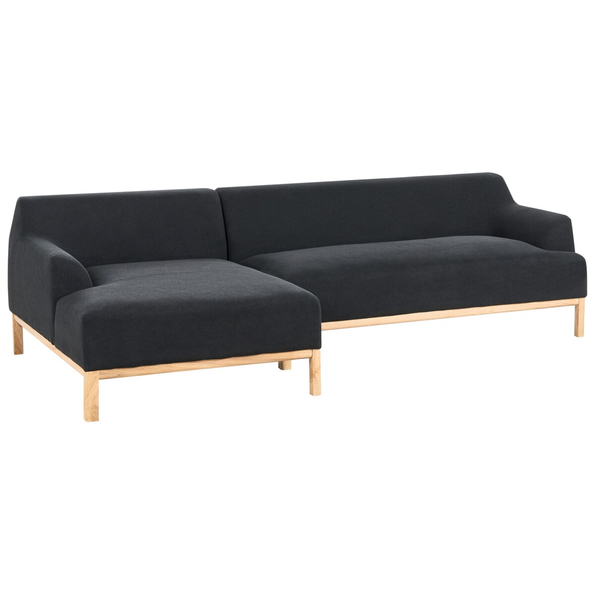 Sofa narożna prawostronna SOSJO Czarny