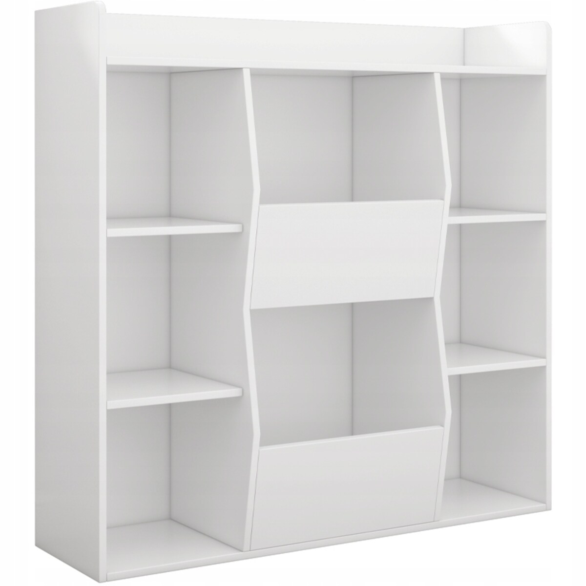 Regał otwarty biały 106x104x30 cm komoda organizer biblioteczka