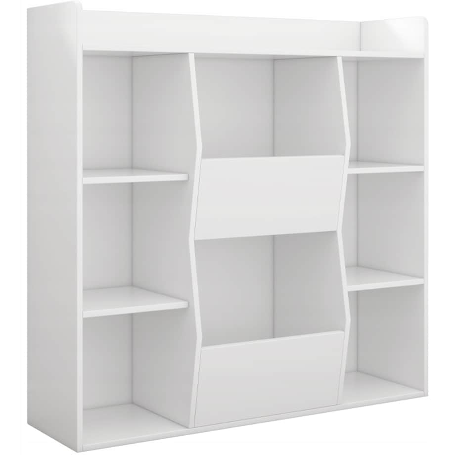 Regał otwarty biały 106x104x30 cm komoda organizer biblioteczka
