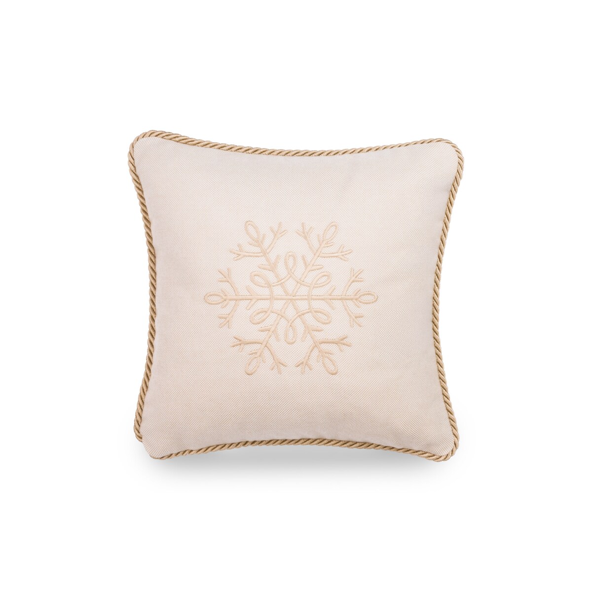 Beżowa poduszka świąteczna Sand 30x30 cm