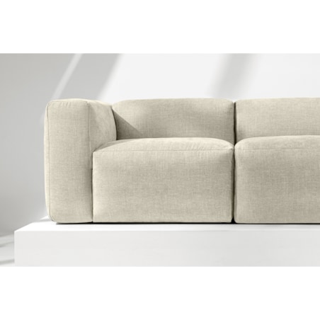 KONSIMO BUFFO 2-osobowa sofa z niezwykle miękkim i wygodnym siedziskiem, kolor ecru