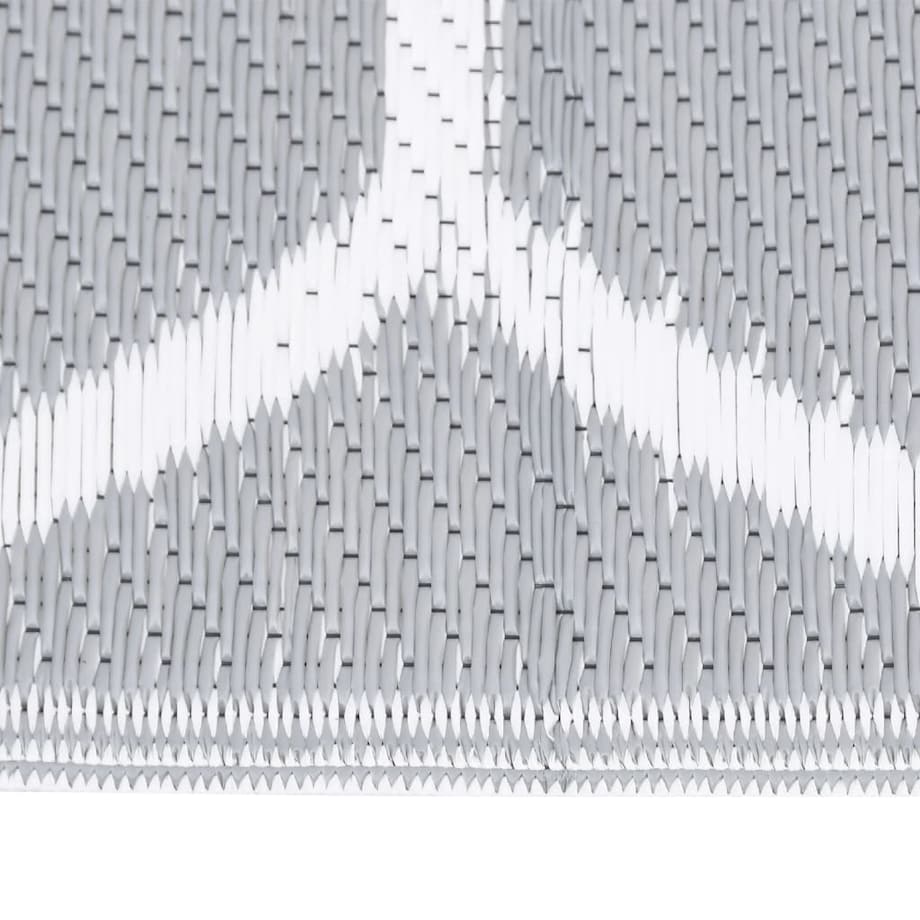 vidaXL Dywan zewnętrzny, ARAKIL szary, 80 x 250 cm, PP