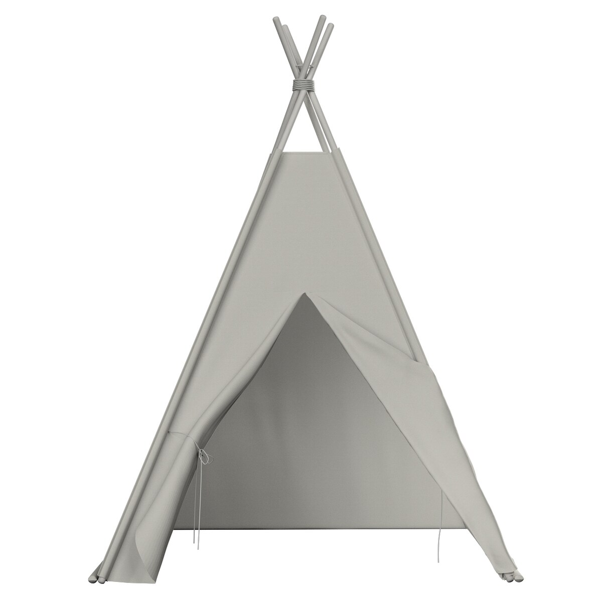 Tipi, jasny szary, 110 x 110 x 155 cm, Cotton Story