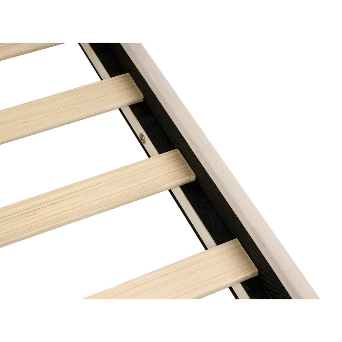 Łóżko z szufladami Welur LONZAC 160 x 200 cm Beżowy