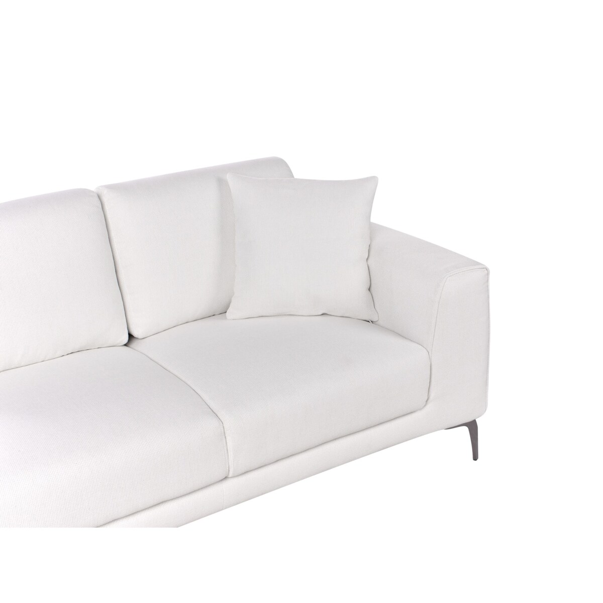 Sofa 2-osobowa biała REINEN