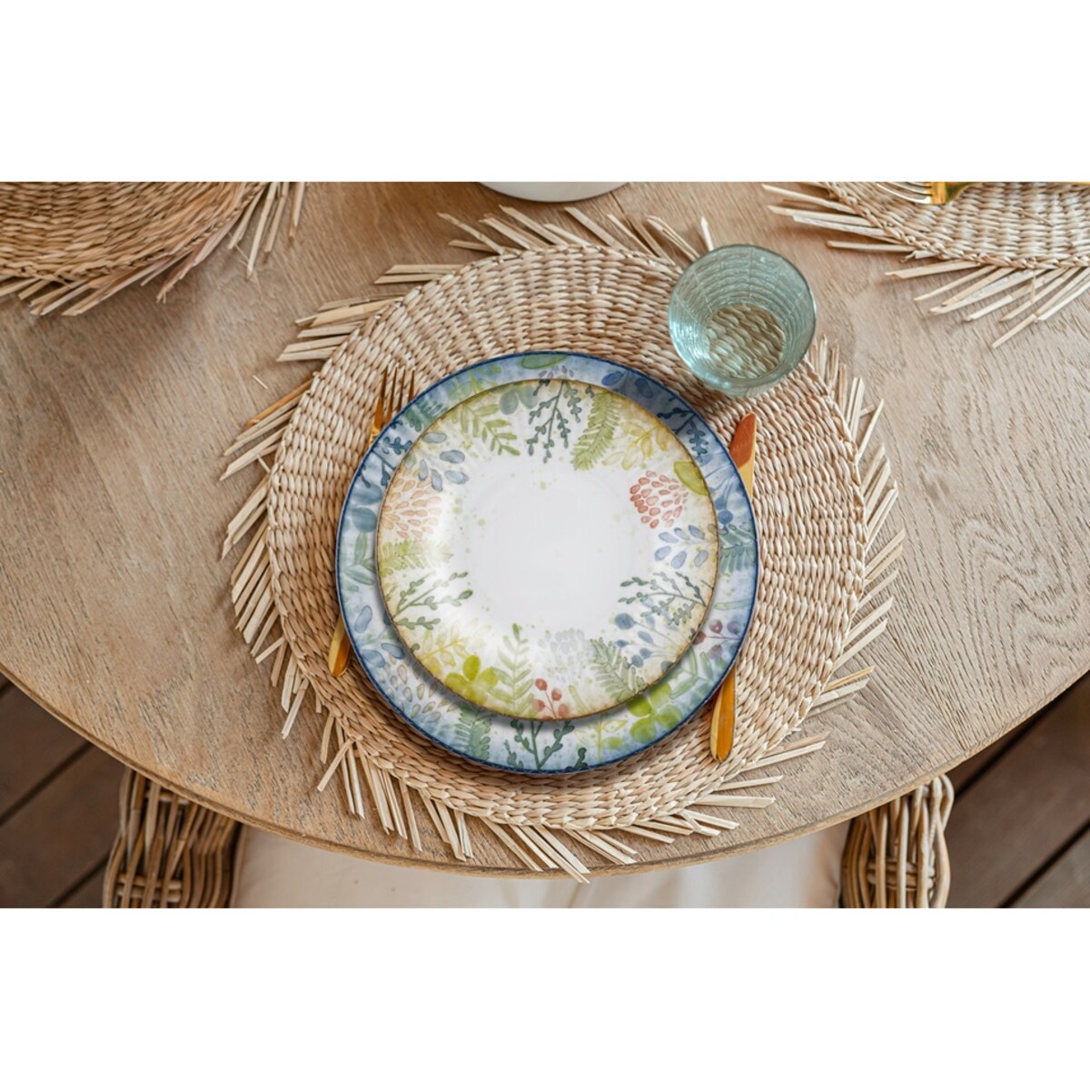 Talerz płytki 20,5 cm Daisy Watercolor LU56 (9144)