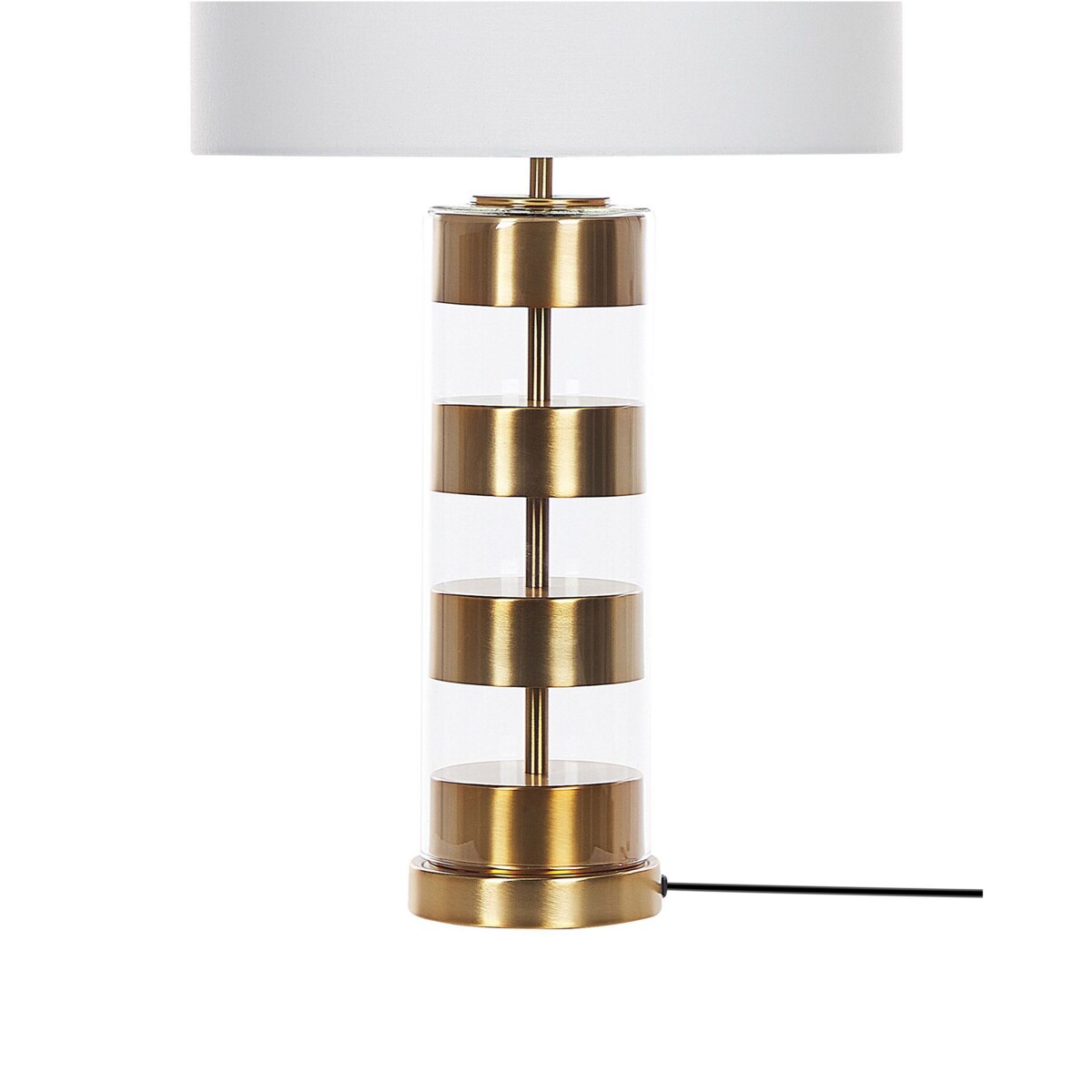 Lampa stołowa szklana złota BEATTON