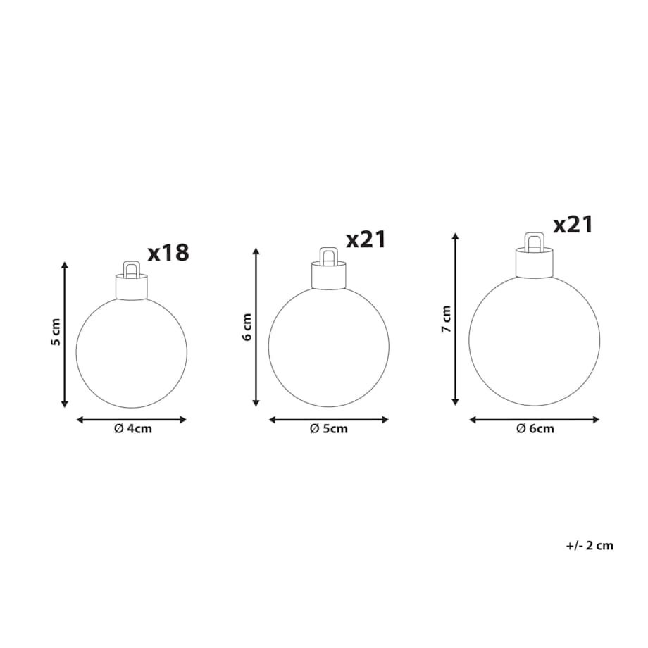 Zestaw 60 bombek TYIN Różowy