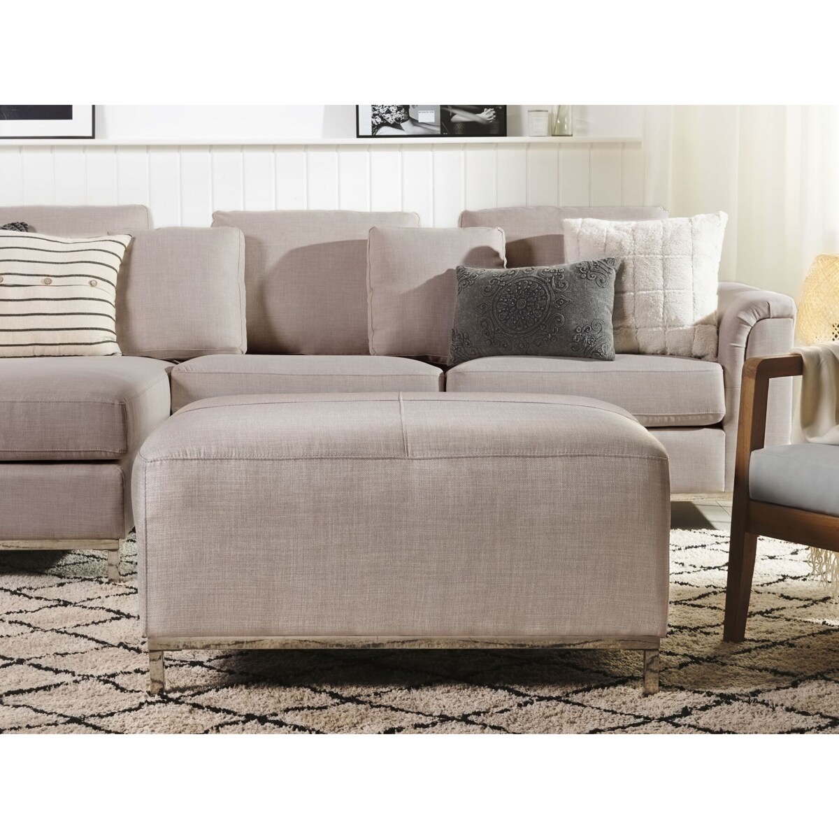 Otomana OSLO Beżowy