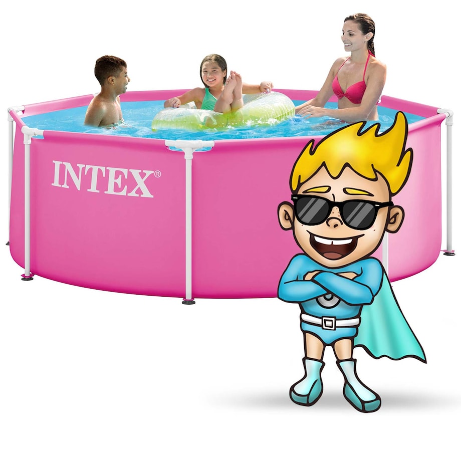 Basen stelażowy Intex dla dzieci ogrodowy okrągły 244 cm zestaw model 2026