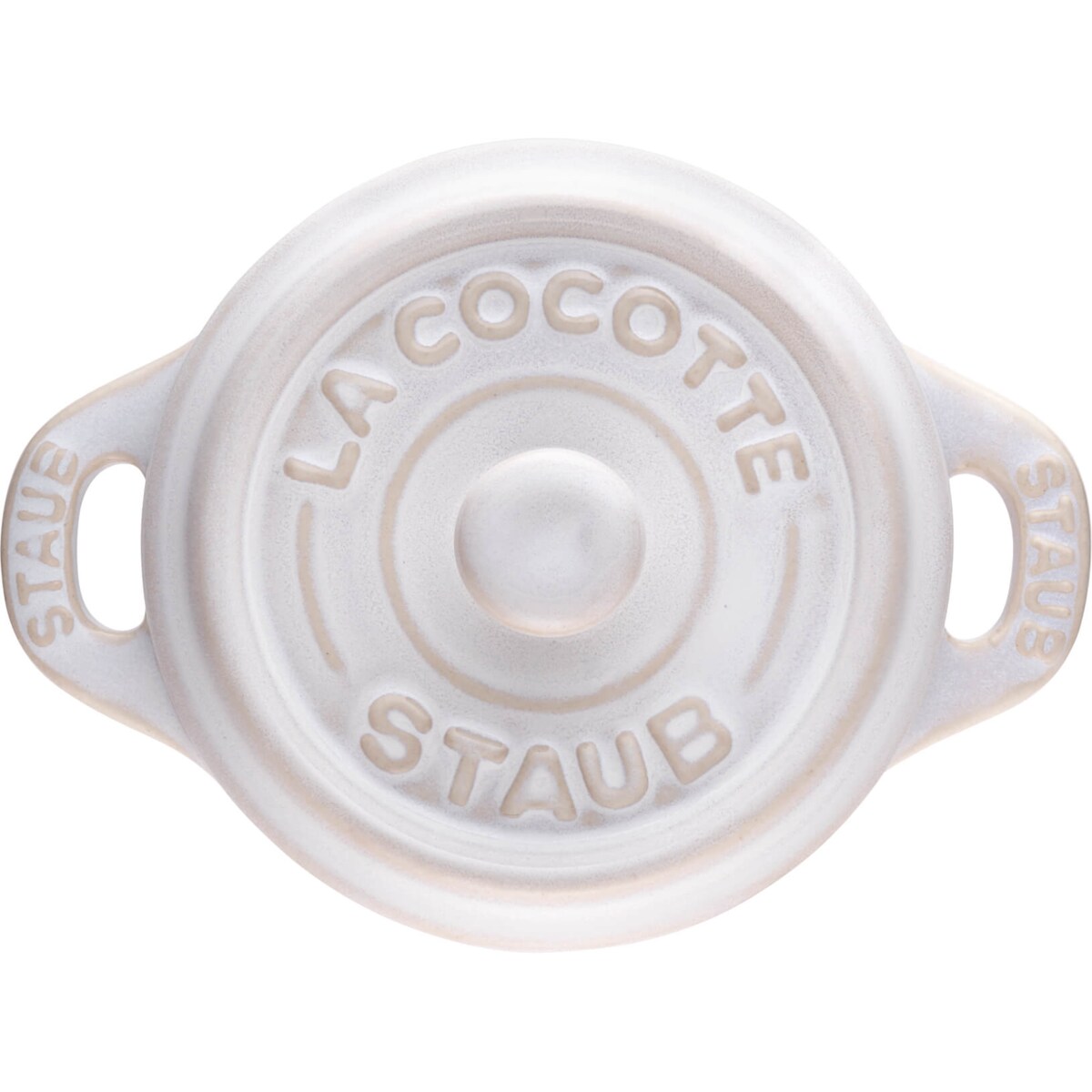 Staub Mini Cocotte Okrągły - 200 ml, Kość słoniowa