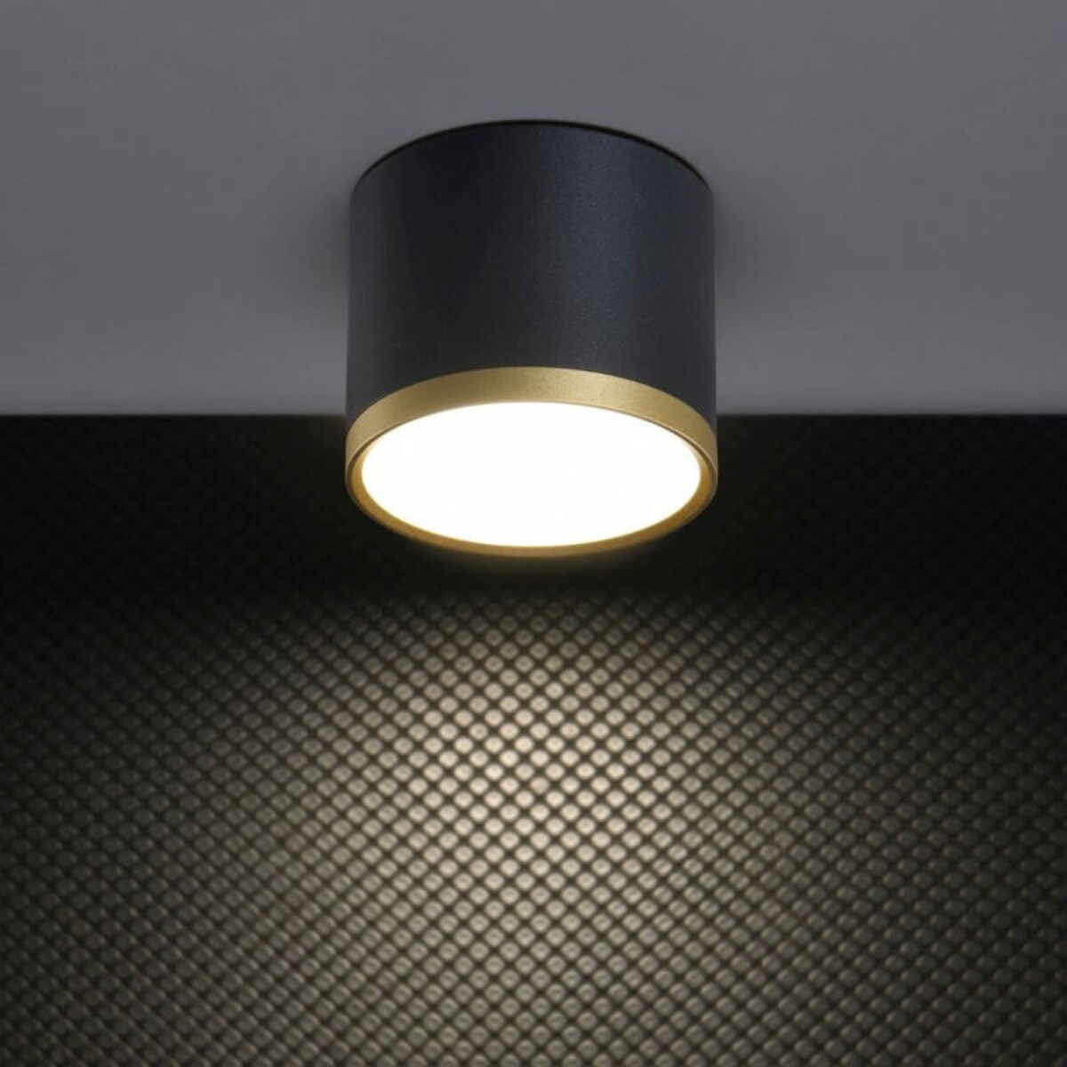 Lampa sufitowa LED 2275963 Candellux tuba do jadalni złota czarna