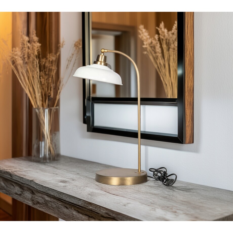 LAMPA NOCNA STOŁOWA STOJĄCA biurkowa do sypialni salonu loft duża 52cm
