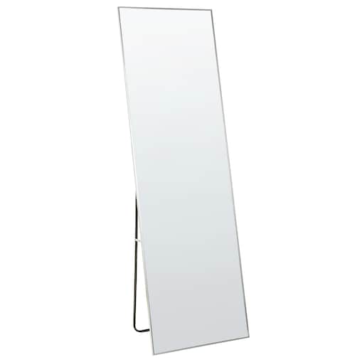 Lustro stojące BEAUVAIS 156 cm Metal Srebrny