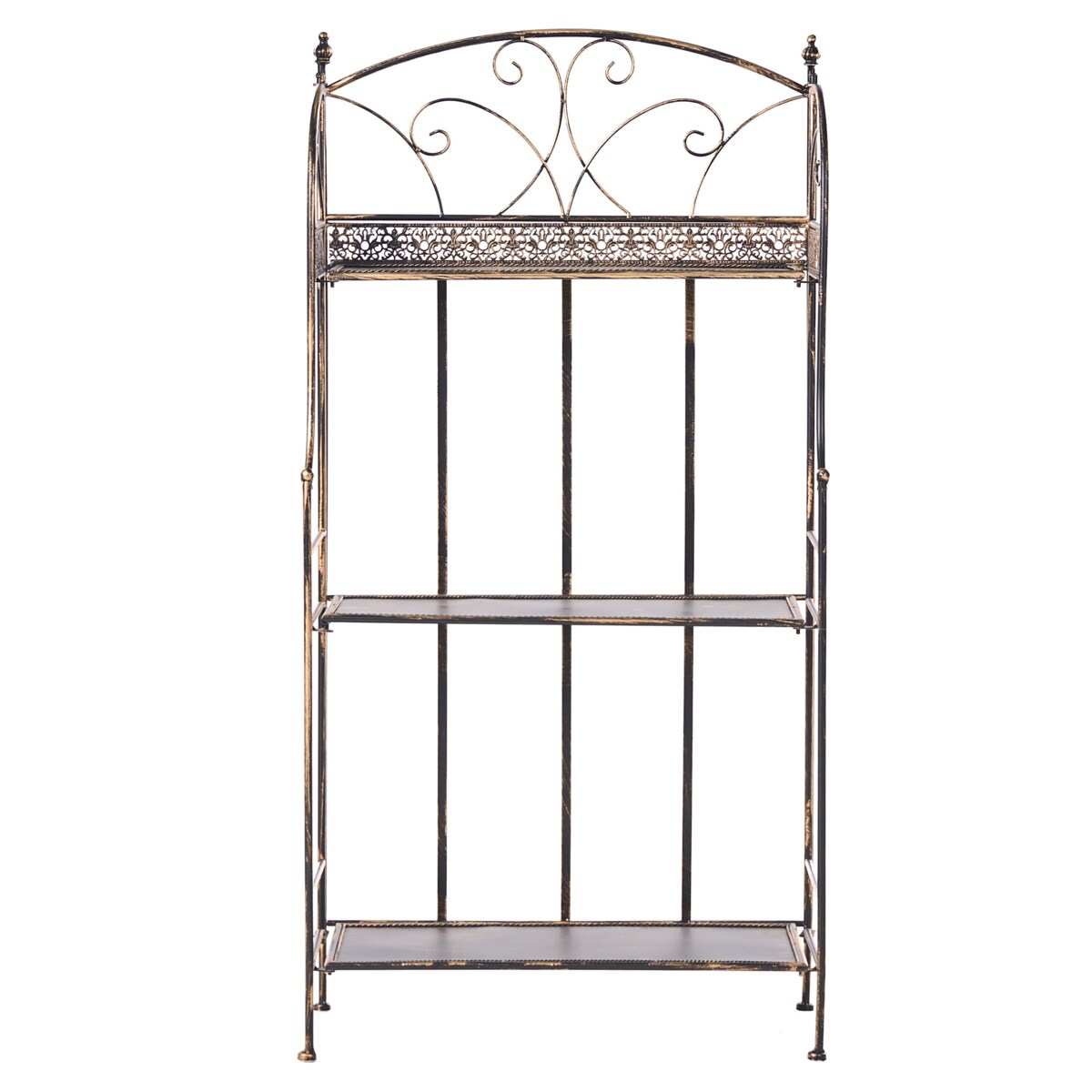 Regał VILLADOSE Metal 60 cm 30 cm Czarny