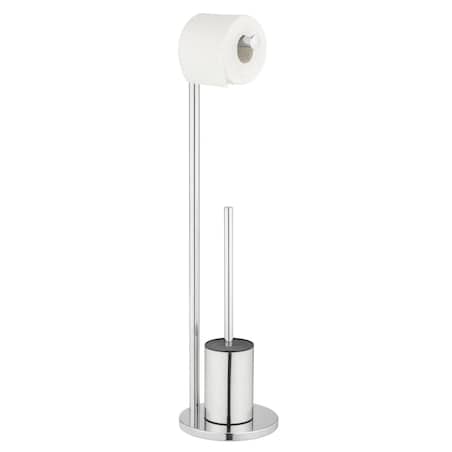 Stojak na szczotkę WC z uchwytem na papier 2w1 FERLA