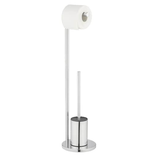 Stojak na szczotkę WC z uchwytem na papier 2w1 FERLA