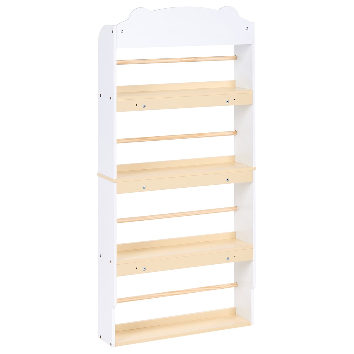 Regał na książki 4 półki MIMILI 124 cm Biały
