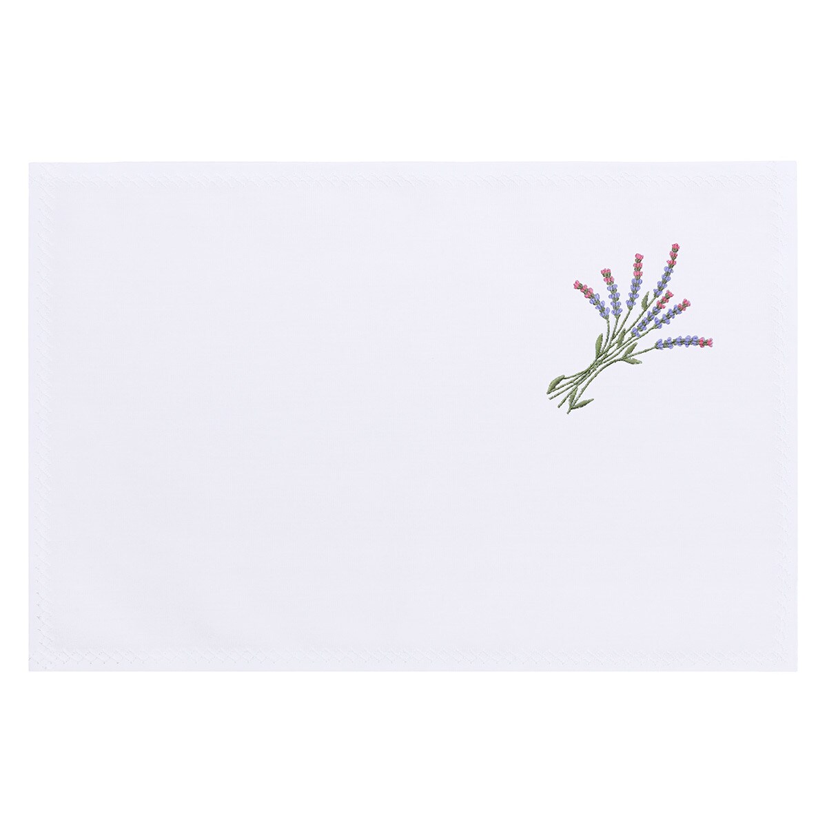 Konsimo LAVANDI Podkładka plamoodporna, biały/zielony/czerwony/fioletowy