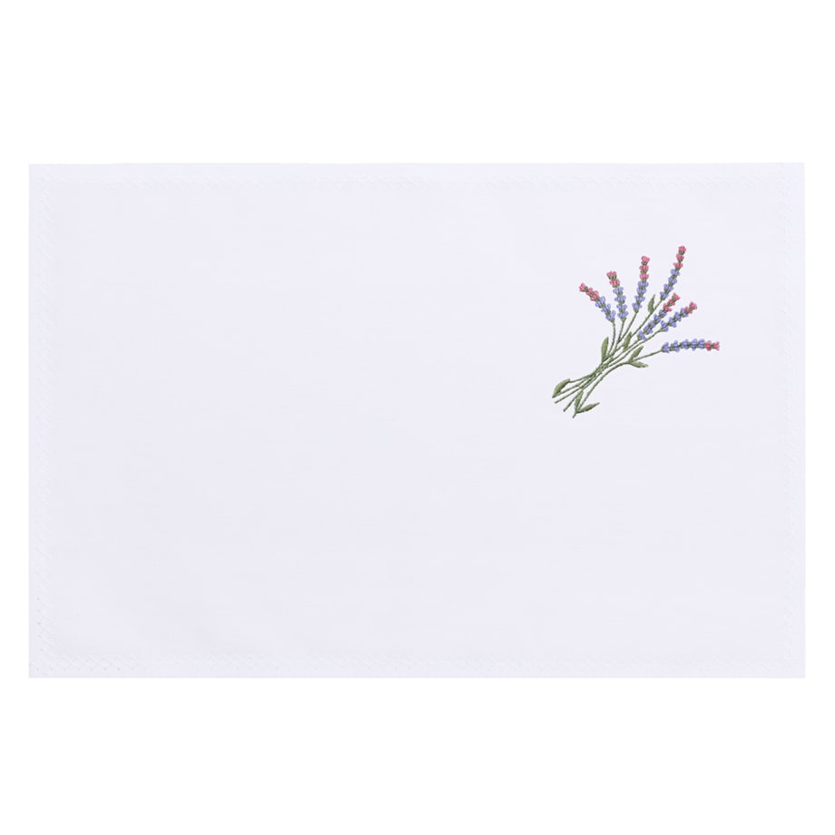 Konsimo LAVANDI Podkładka plamoodporna, biały/zielony/czerwony/fioletowy